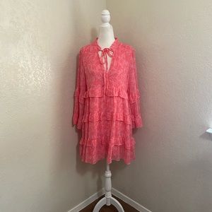 Karlie Long Sleeve Tiered Dress